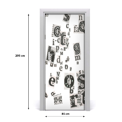 Adesivo em porta Cartas de um jornal