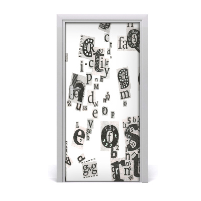 Adesivo em porta Cartas de um jornal