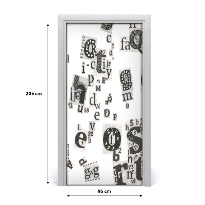 Adesivo em porta Cartas de um jornal