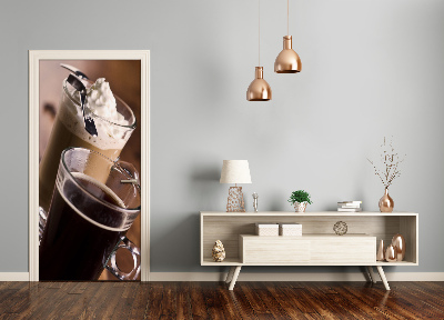 Adesivo em porta Café Frappé