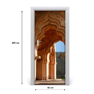 Adesivo em porta Lotus Mahal Hampi