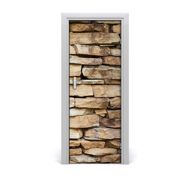 Adesivo em porta Parede de tijolos