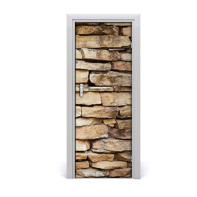 Adesivo em porta Parede de tijolos