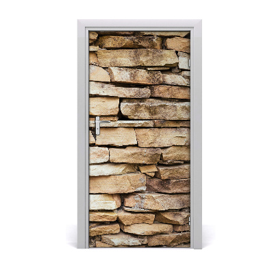 Adesivo em porta Parede de tijolos