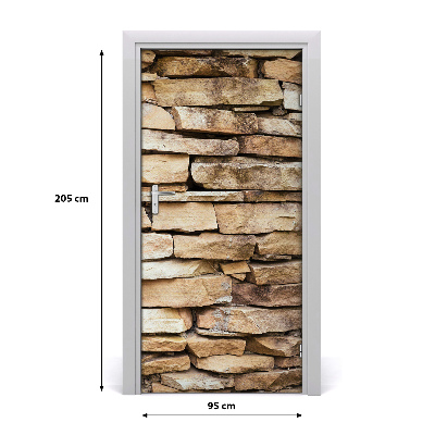 Adesivo em porta Parede de tijolos