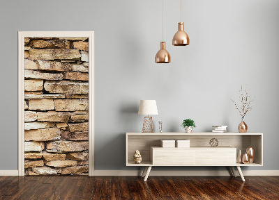 Adesivo em porta Parede de tijolos