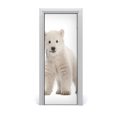 Papel de parede em porta Urso polar