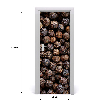 Autocolante para porta Pimenta em grão