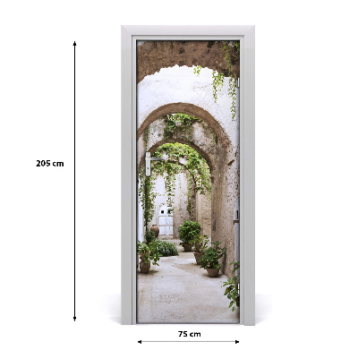 Autocolante para porta Arcada no castelo