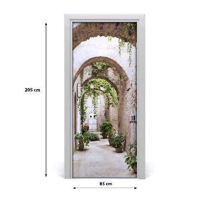 Autocolante para porta Arcada no castelo