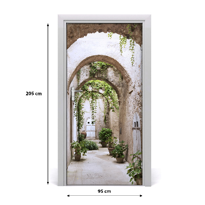 Autocolante para porta Arcada no castelo