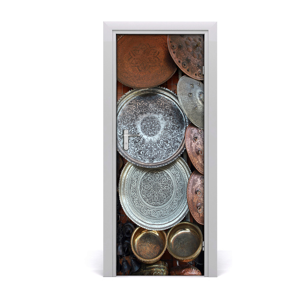 Papel de parede em porta Bazar em Damasco