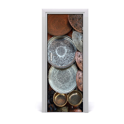 Papel de parede em porta Bazar em Damasco