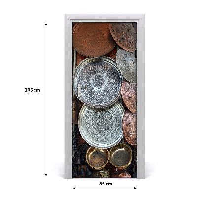 Papel de parede em porta Bazar em Damasco