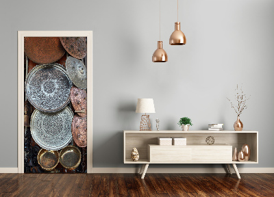 Papel de parede em porta Bazar em Damasco