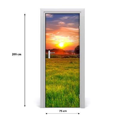 Autocolante para porta Pôr do sol
