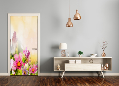 Autocolante para porta Flores silvestres