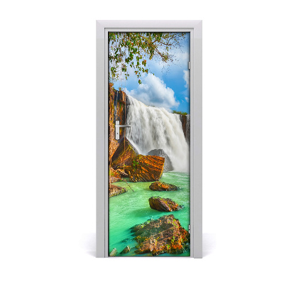 Papel de parede em porta Paisagens Cachoeira