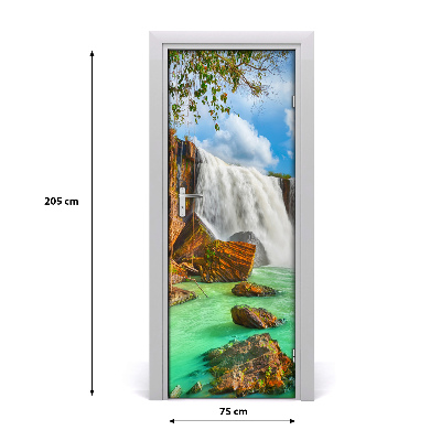 Papel de parede em porta Paisagens Cachoeira