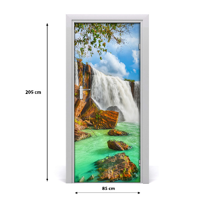 Papel de parede em porta Paisagens Cachoeira