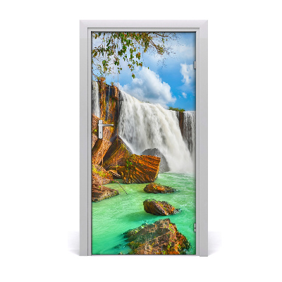 Papel de parede em porta Paisagens Cachoeira