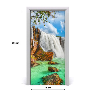 Papel de parede em porta Paisagens Cachoeira