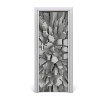 Autocolante para porta Abstração 3D