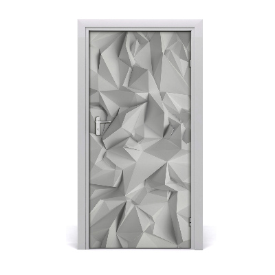 Adesivo em porta Abstração 3D