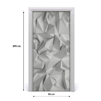 Adesivo em porta Abstração 3D