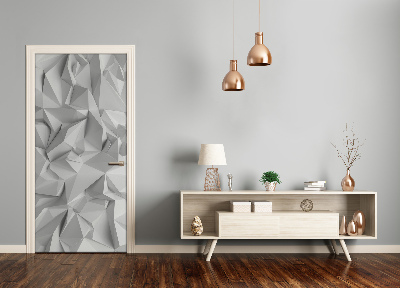 Adesivo em porta Abstração 3D