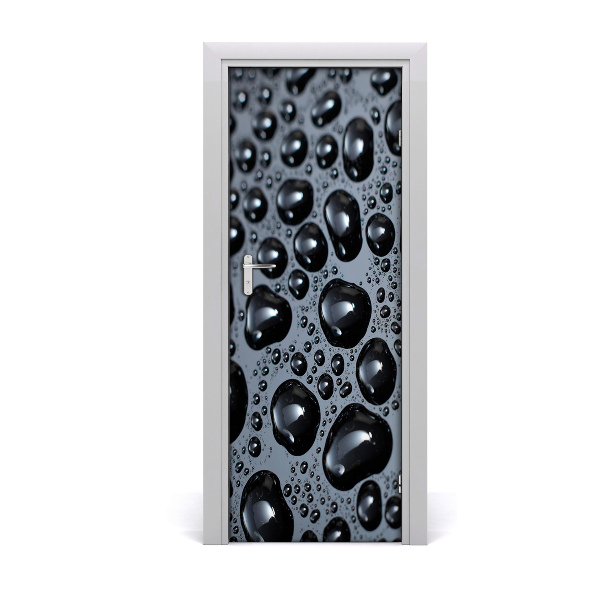 Papel de parede em porta Gotas de água