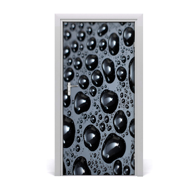 Papel de parede em porta Gotas de água