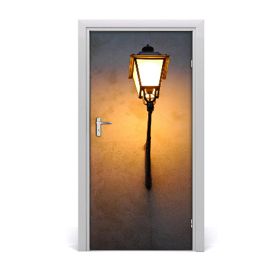 Autocolante para porta Velho poste de luz