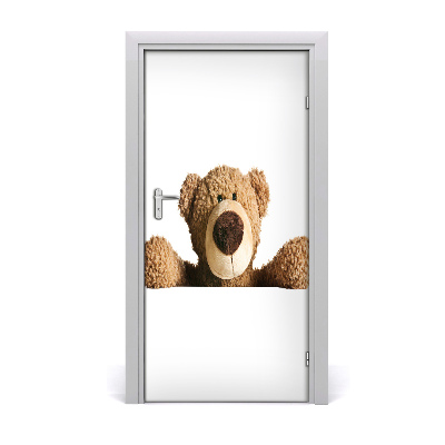 Papel de parede em porta Urso de pelúcia