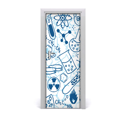 Papel de parede em porta Formação em química