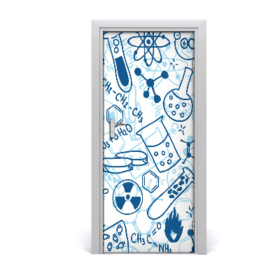 Papel de parede em porta Formação em química