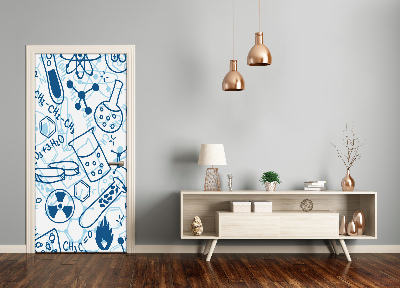 Papel de parede em porta Formação em química