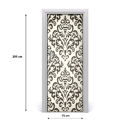 Papel de parede em porta Fundo de ornamentos