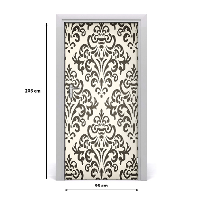 Papel de parede em porta Fundo de ornamentos