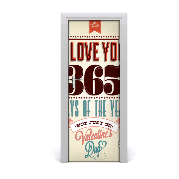 Autocolante para porta casa Dia dos Namorados