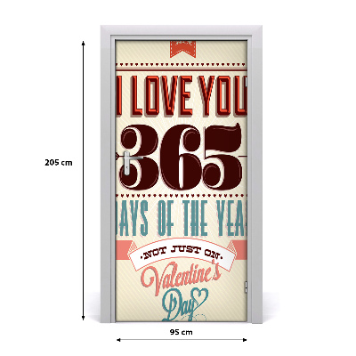 Autocolante para porta casa Dia dos Namorados