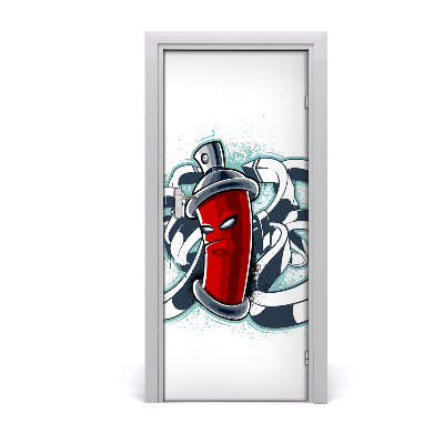 Autocolante para porta Grafite