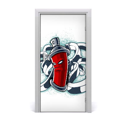 Autocolante para porta Grafite