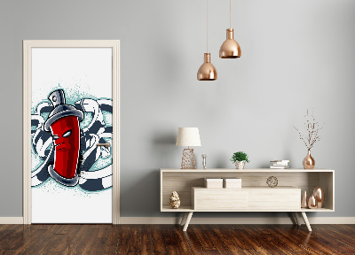 Autocolante para porta Grafite