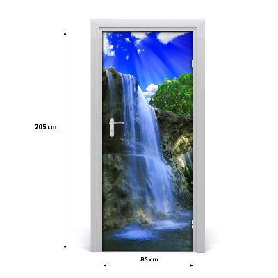 Papel de parede em porta Paisagens Cachoeira