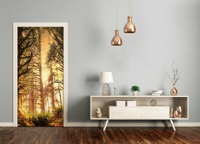 Autocolante para porta Floresta tropical