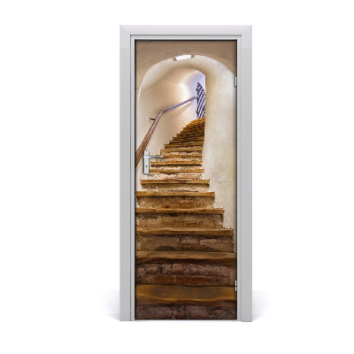 Adesivo em porta Escadas no castelo