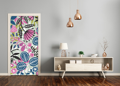 Adesivo em porta Flores