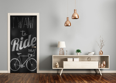 Adesivo em porta Quer andar