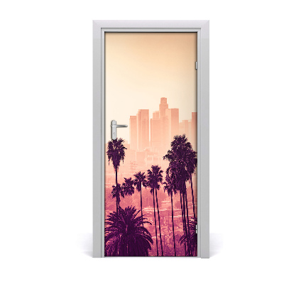 Adesivo em porta Cidade de Los Angeles